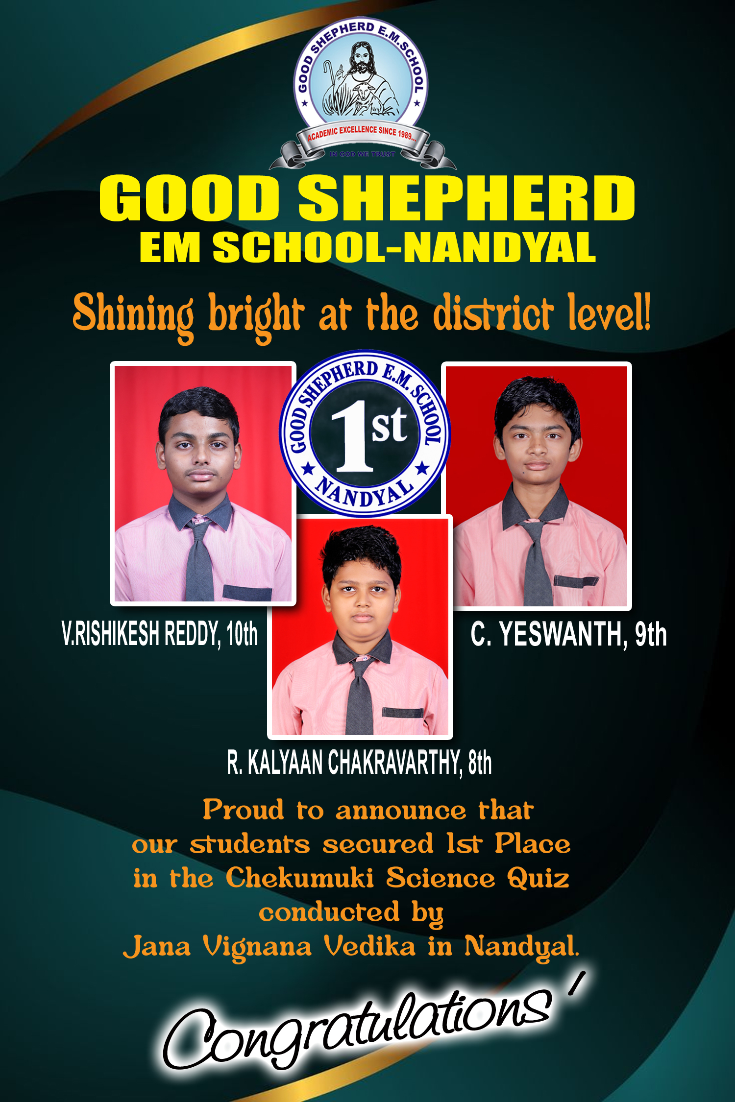 Shining bright at disctrict level !